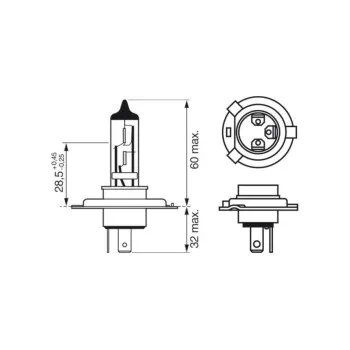 SIJ 12V H4 1987301054 ( ) LONGLIFE DAYTIME BL BOSCH 