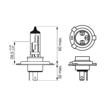 SIJ 12V H4 1987301144 ( ) PLUS 200 GIGALIGHT BL BOSCH 
