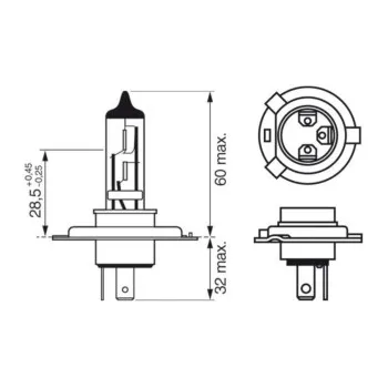 SIJ 12V H4 1987301152 ( ) ULTRA WHITE BL BOSCH 