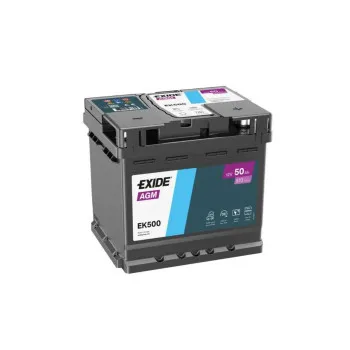 AKUM EXIDE AGM START STOP 12V50AH D+ EK500 ( 709230 ) ( A9 ) 