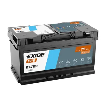 AKUM EXIDE EFB 12V75AH D+ EL752 ( 709232 ) ( E46 ) 