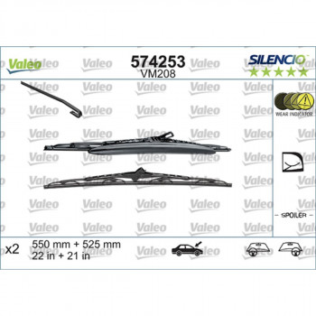 METL VM208 574253 ( 119741 SK55R ) VALEO 550/525 