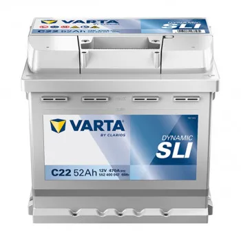 AKUM VARTA DYN SLI 12V52AH D+ FIAT KOCKA C22 ( EB500 ) 