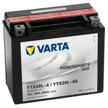 AKUM VARTA MOTO AGM 12V18AH D+ YTX20L-BS 