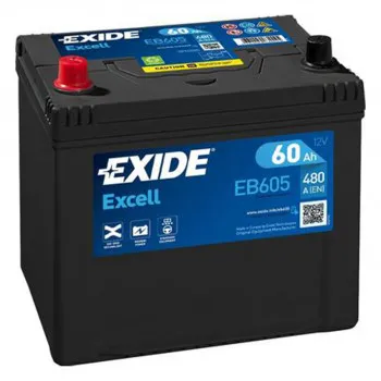 AKUM EXIDE EXCELL 12V60AH L+ ASIA EB605 ( D48 ) 