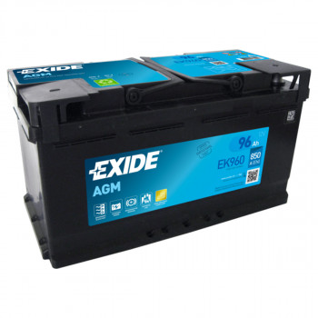 AKUM EXIDE AGM START STOP 12V96AH D+ EK960 ( EK950 95AH) ( G14 ) 