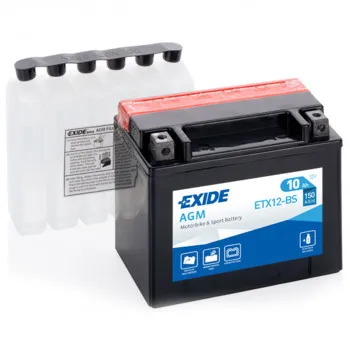 AKUM EXIDE MOTO 12V10AH L+ YTX12-BS ( ETX12-BS) 