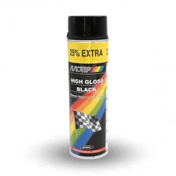SPREJ BOJA CRNA SJAJ MOTIP 500 ML 