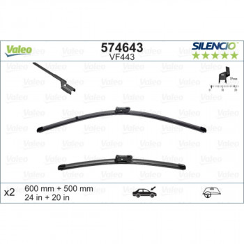 METL VM443 574643 ( 119296 ) VALEO 600/500 AUDI A5 