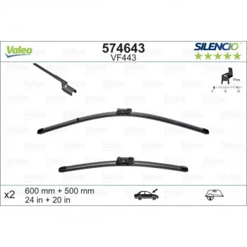 METL VM443 574643 ( 119296 ) VALEO 600/500 AUDI A5 
