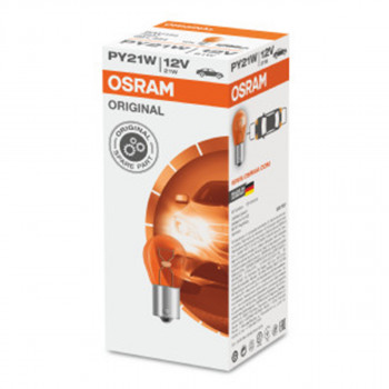 SIJAL 12/ PY21W 7507 21W BAU15S ZUTA OSRAM 