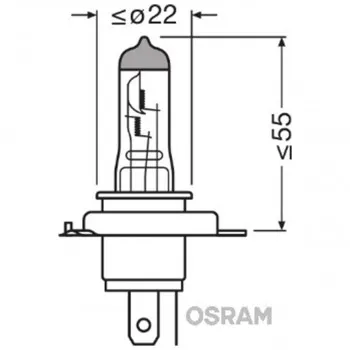 SIJAL 12/ H4 64193 60/55W P43T OSRAM 