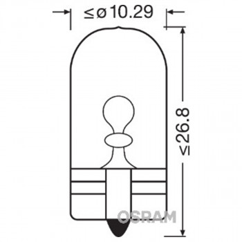 SIJAL 12/ W5W 2825 5W W2,1x9,5D ( 17177 32211 ) OSRAM 