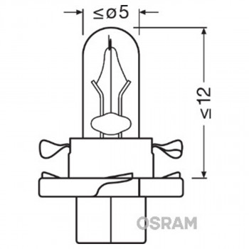 SIJAL 12/1,5W 2452MFX6 BX8,4D BEZBOJ FAS 4062172046978=4008321097118 OSRAM 