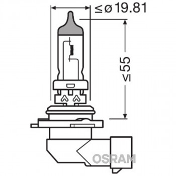 SIJAL 12/ HB4 9006 51W P22D OSRAM 