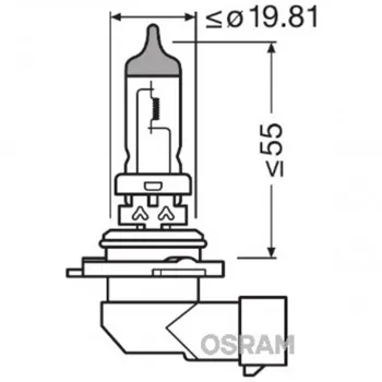 SIJAL 12/ HB4 9006 51W P22D OSRAM 