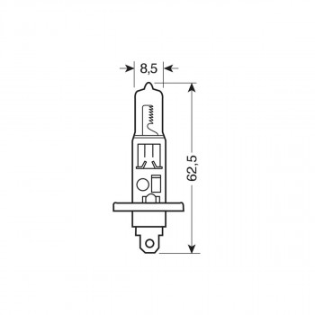 SIJ 58180 12V H1 BLUE XENON 55W PAR LAMPA 