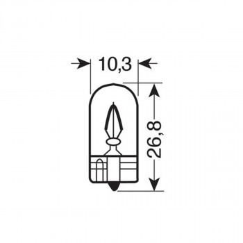 SIJ 58359 12V5W T10 UBOD PLAVA PAR 