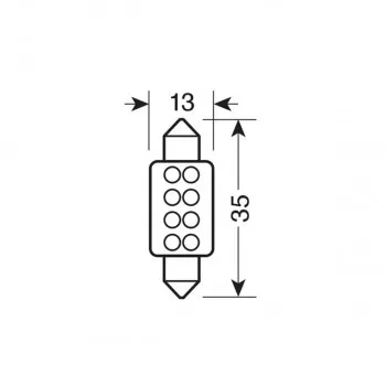 SIJ LED 58432 12V SULF PLAVA PAR 