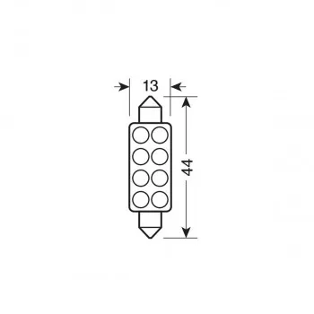SIJ LED 58437 12V SULF PLAVA PAR 