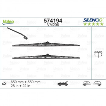 METL VM206 574194 (116153+116154) 650/550 VALEO 