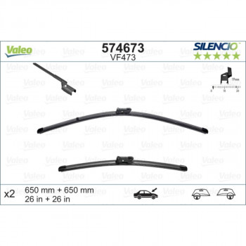 METL VM473 574673 650/650 VALEO SILENCIO 