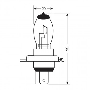 SIJ H4 12V 60/55W 58178 PAR LAMPA 