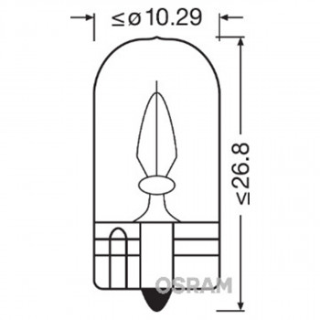 SIJAL 24W/ W3W 2841 3W W2,1x9,5D OSRAM 
