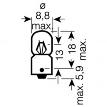 SIJAL 24V/ 2W 3797 BA9S OSRAM 