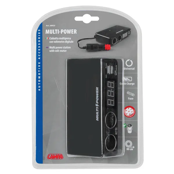 PUNJAC 38925 II IZV+ II USB+ VOLTM.  LAMPA 