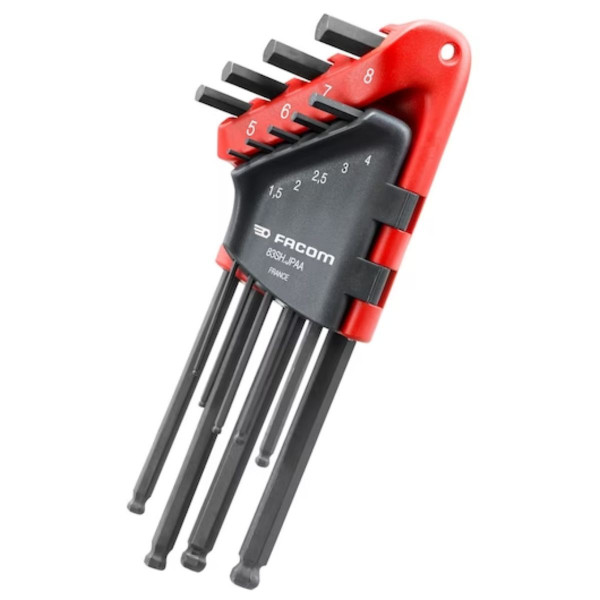 SET IMBUS 1.5 - 8 MM SFERICNI DUGI 83SH.JPAA (PLAS. NOSAC) - FACOM 