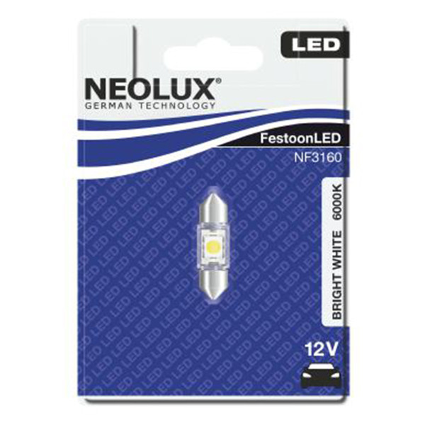 SIJAL LED 12/ NF3160-01B ( NF6431CW-02B ) 0,5W 31MM SV8.5-8 6000K BLI1 NEOLUX 