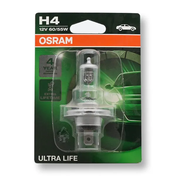 SIJAL 12/ H4 64193ULT-1BL=01B 60/55W P43t BLI1 OSRAM 