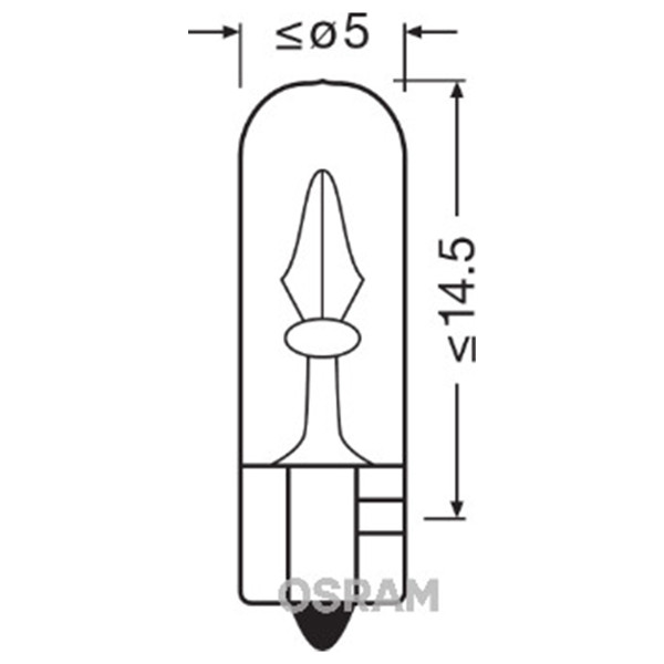 SIJAL PAR 12/ 2721-02B 1.2W W2X4.6D BLI2 OSRAM 