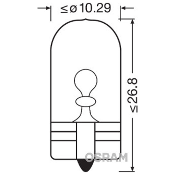 SIJAL PAR 12/ W5W 2825ULT-2BL 5W W2,1x9.5d 2BOX OSRAM ( NEW ECO-PACK ) 
