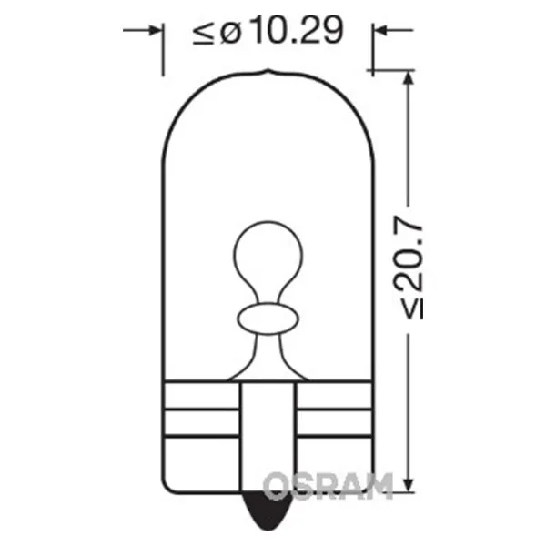 SIJAL 12/ W6W 2886X 6W W2,1x9.5d UNV1 OSRAM 