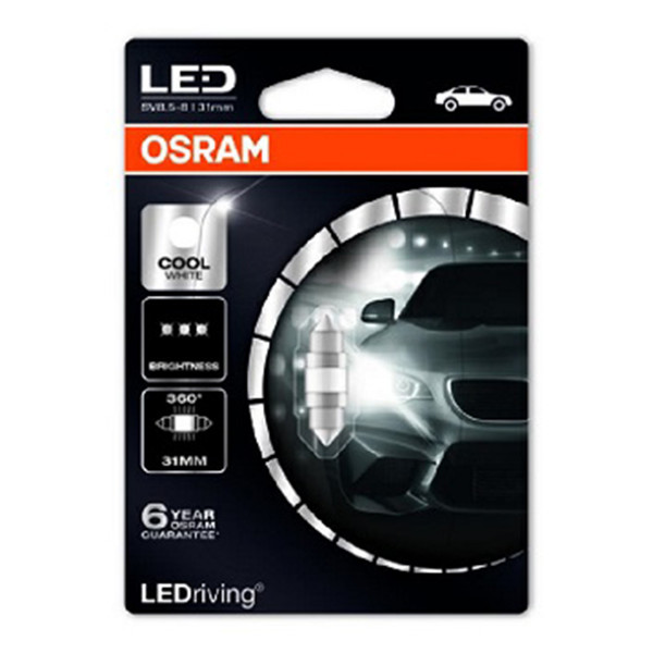 SIJAL LED 12/ 6497CW-01B SV8.5-8 6000K OSRAM 