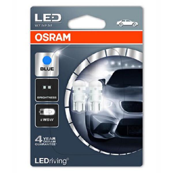SIJAL PAR LED 12/ W5W 2880BL-02B 0.5W W2,1x9,5D PLAVA OSRAM 