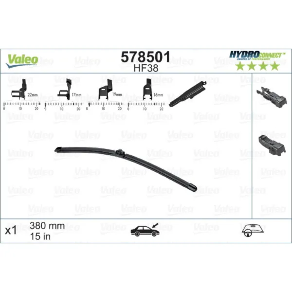 METL 578501 (  ) 380MM HYDROCONNECT VALEO 