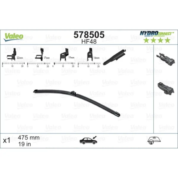 METL 578505 (  ) 480MM HYDROCONNECT VALEO 