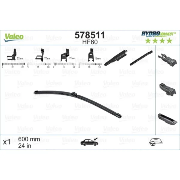 METL 578511 (  ) 600MM HYDROCONNECT VALEO