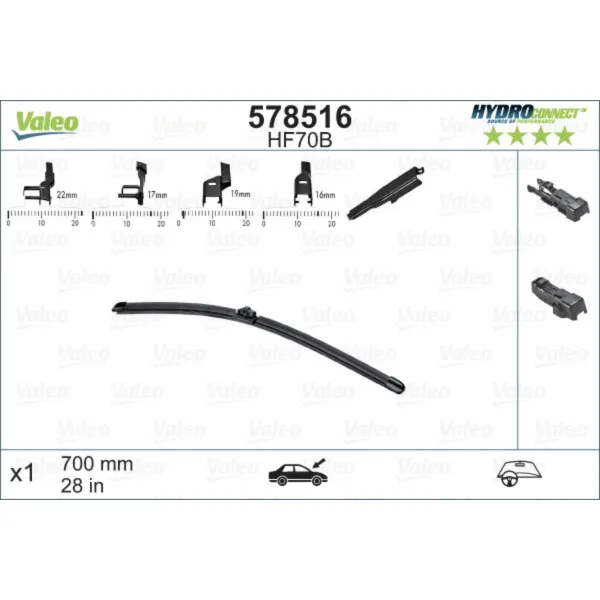 METL 578516 (  ) 700MM HYDROCONNECT VALEO 