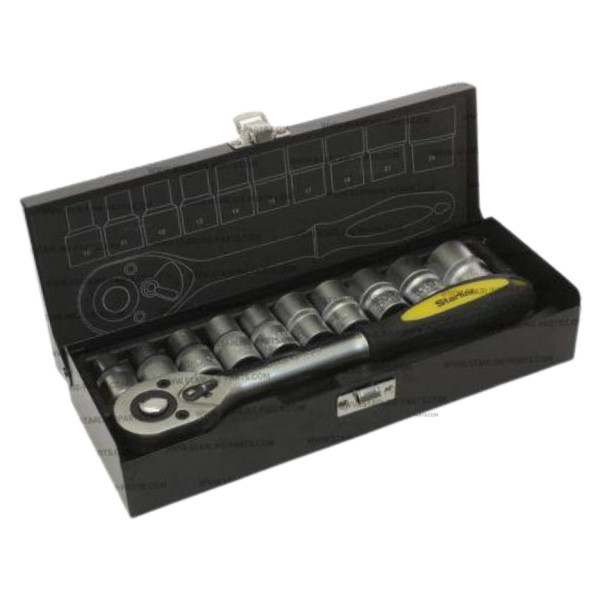 SET NASADNIH KLJUCEVA 1/2“ NRJJMT11 SA RUCICOM (11 DELOVA U METALNOJ KUTIJI) - STARLINE 