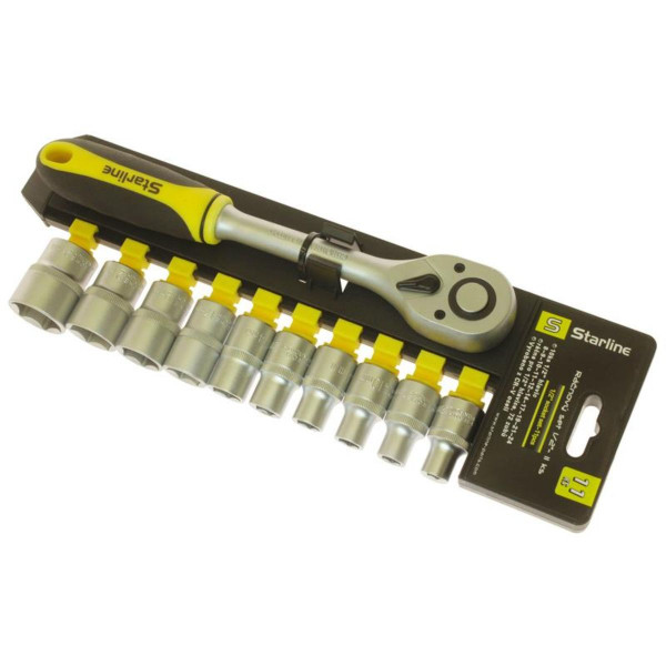 SET NASADNIH KLJUCEVA 1/2“ NRRW12-11 SA RUCICOM (11 DELOVA NA NOSACU) STARLINE 