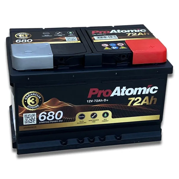 AKUM PROATOMIC 12V72AH D+ NISKI 