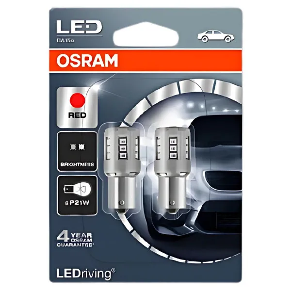 SIJAL PAR 12/ PR21W 74565R-02B 3W BA15S BLI2 OSRAM 