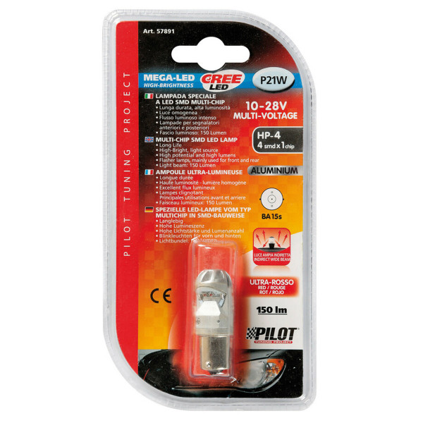 SIJ LED HP4 10-28V 21W 57891 MEGA LED  CRVENA LAMPA 