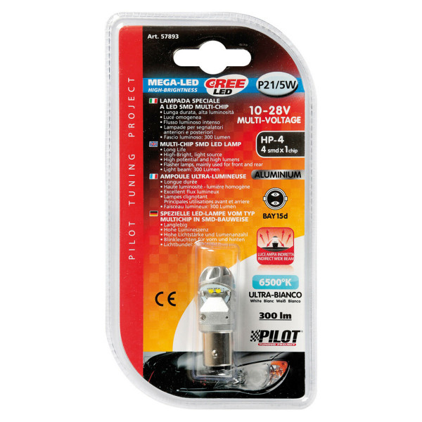 SIJ LED HP4 10-28V 21/5W 57893 MEGA LED  BELA LAMPA 