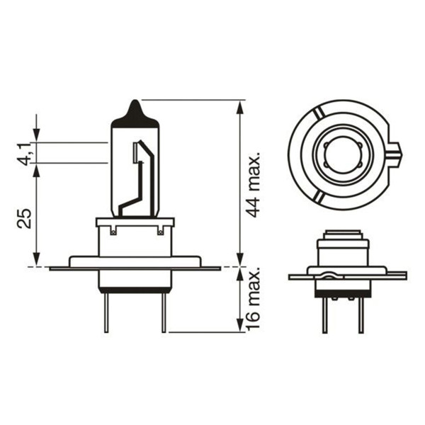 SIJ 12V 55W H7 1987302071 (  ) PURE LIGHT BOSCH 