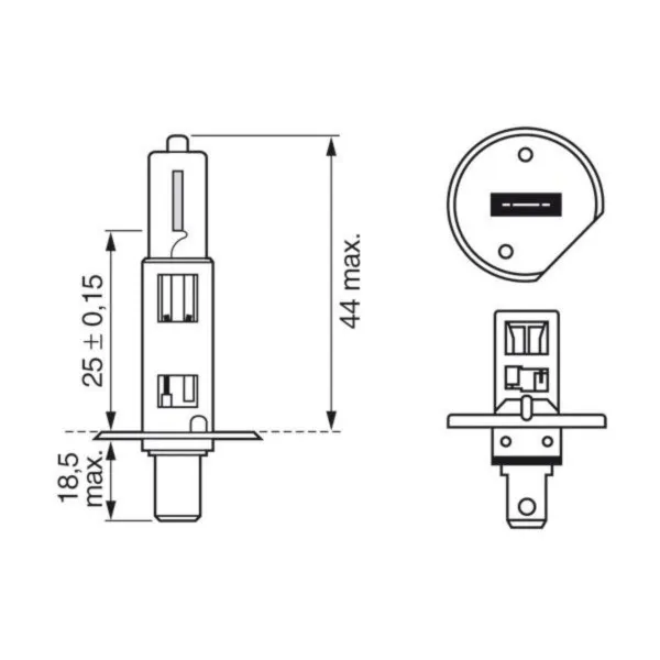 SIJ 12V 55W H1 1987302801 (  ) BOSCH 